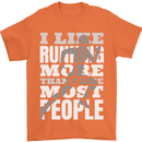 I Like Running Cross Country Marathon Runner Mens T-Shirt 100% Cotton Orange