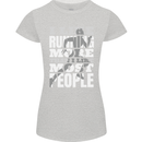 I Like Running Cross Country Marathon Runner Womens Petite Cut T-Shirt Sports Grey