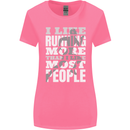 I Like Running Cross Country Marathon Runner Womens Wider Cut T-Shirt Azalea