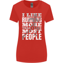 I Like Running Cross Country Marathon Runner Womens Wider Cut T-Shirt Red