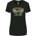 I Like Scuba Diving & 3 People Funny Diver Womens Wider Cut T-Shirt Black