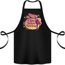 I Love Baton Twirling Gymnastics Cotton Apron 100% Organic Black