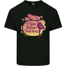 I Love Baton Twirling Gymnastics Kids T-Shirt Childrens Black