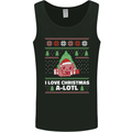 I Love Christmas A-Lotl Funny Axolotl Xmas Mens Vest Tank Top Black
