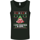 I Love Christmas A-Lotl Funny Axolotl Xmas Mens Vest Tank Top Black