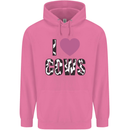 I Love Cows Mens 80% Cotton Hoodie Azelea
