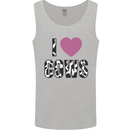 I Love Cows Mens Vest Tank Top Sports Grey