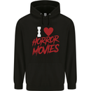 I Love Horror Movies Childrens Kids Hoodie Black