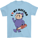 I Love My Haters Funny Halloween Mens T-Shirt 100% Cotton Light Blue