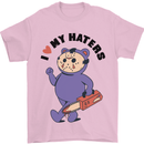 I Love My Haters Funny Halloween Mens T-Shirt 100% Cotton Light Pink