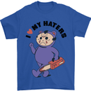 I Love My Haters Funny Halloween Mens T-Shirt 100% Cotton Royal Blue