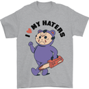 I Love My Haters Funny Halloween Mens T-Shirt 100% Cotton Sports Grey