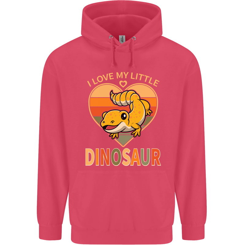 I Love My Little Dragon Bearded Dragon Childrens Kids Hoodie Heliconia