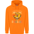 I Love My Little Dragon Bearded Dragon Childrens Kids Hoodie Orange