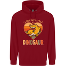 I Love My Little Dragon Bearded Dragon Childrens Kids Hoodie Red