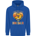 I Love My Little Dragon Bearded Dragon Childrens Kids Hoodie Royal Blue