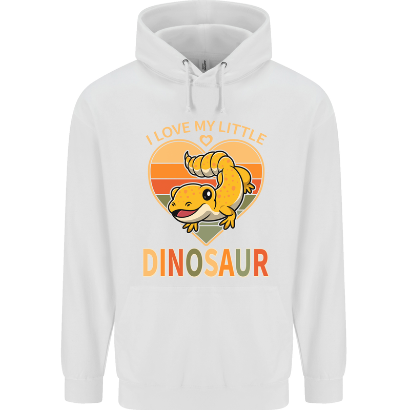 I Love My Little Dragon Bearded Dragon Childrens Kids Hoodie White