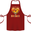 I Love My Little Dragon Bearded Dragon Cotton Apron 100% Organic Maroon