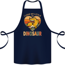 I Love My Little Dragon Bearded Dragon Cotton Apron 100% Organic Navy Blue