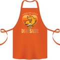 I Love My Little Dragon Bearded Dragon Cotton Apron 100% Organic Orange