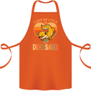 I Love My Little Dragon Bearded Dragon Cotton Apron 100% Organic Orange