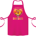 I Love My Little Dragon Bearded Dragon Cotton Apron 100% Organic Pink