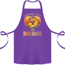 I Love My Little Dragon Bearded Dragon Cotton Apron 100% Organic Purple