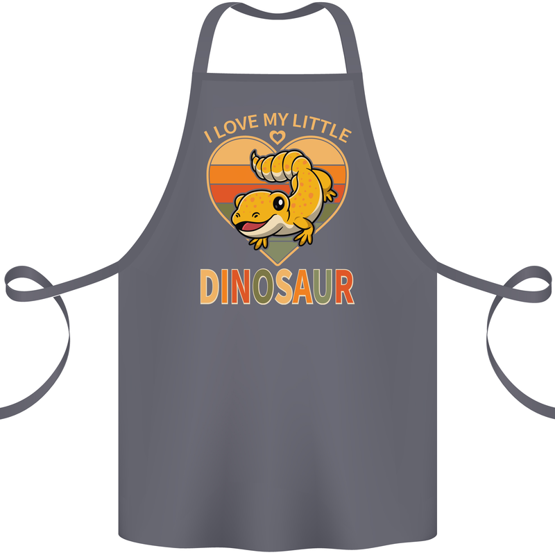 I Love My Little Dragon Bearded Dragon Cotton Apron 100% Organic Steel