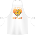 I Love My Little Dragon Bearded Dragon Cotton Apron 100% Organic White