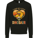 I Love My Little Dragon Bearded Dragon Kids Sweatshirt Jumper Black