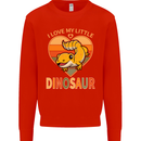 I Love My Little Dragon Bearded Dragon Kids Sweatshirt Jumper Bright Red