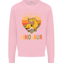 I Love My Little Dragon Bearded Dragon Kids Sweatshirt Jumper Light Pink