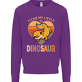 I Love My Little Dragon Bearded Dragon Kids Sweatshirt Jumper Purple
