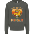 I Love My Little Dragon Bearded Dragon Kids Sweatshirt Jumper Storm Grey