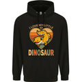 I Love My Little Dragon Bearded Dragon Mens 80% Cotton Hoodie Black