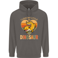 I Love My Little Dragon Bearded Dragon Mens 80% Cotton Hoodie Charcoal
