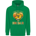 I Love My Little Dragon Bearded Dragon Mens 80% Cotton Hoodie Irish Green