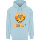 I Love My Little Dragon Bearded Dragon Mens 80% Cotton Hoodie Light Blue