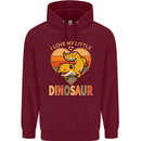 I Love My Little Dragon Bearded Dragon Mens 80% Cotton Hoodie Maroon