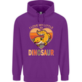 I Love My Little Dragon Bearded Dragon Mens 80% Cotton Hoodie Purple