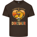 I Love My Little Dragon Bearded Dragon Mens Cotton T-Shirt Tee Top Dark Chocolate
