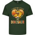 I Love My Little Dragon Bearded Dragon Mens Cotton T-Shirt Tee Top Forest Green