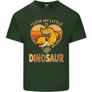 I Love My Little Dragon Bearded Dragon Mens Cotton T-Shirt Tee Top Forest Green