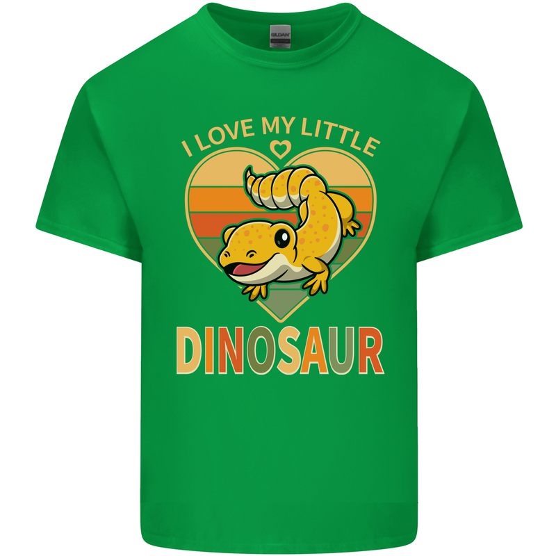 I Love My Little Dragon Bearded Dragon Mens Cotton T-Shirt Tee Top Irish Green