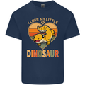 I Love My Little Dragon Bearded Dragon Mens Cotton T-Shirt Tee Top Navy Blue