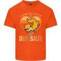 I Love My Little Dragon Bearded Dragon Mens Cotton T-Shirt Tee Top Orange