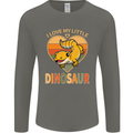 I Love My Little Dragon Bearded Dragon Mens Long Sleeve T-Shirt Charcoal