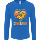 I Love My Little Dragon Bearded Dragon Mens Long Sleeve T-Shirt Royal Blue