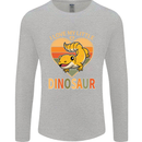 I Love My Little Dragon Bearded Dragon Mens Long Sleeve T-Shirt Sports Grey