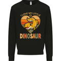 I Love My Little Dragon Bearded Dragon Mens Sweatshirt Jumper Black